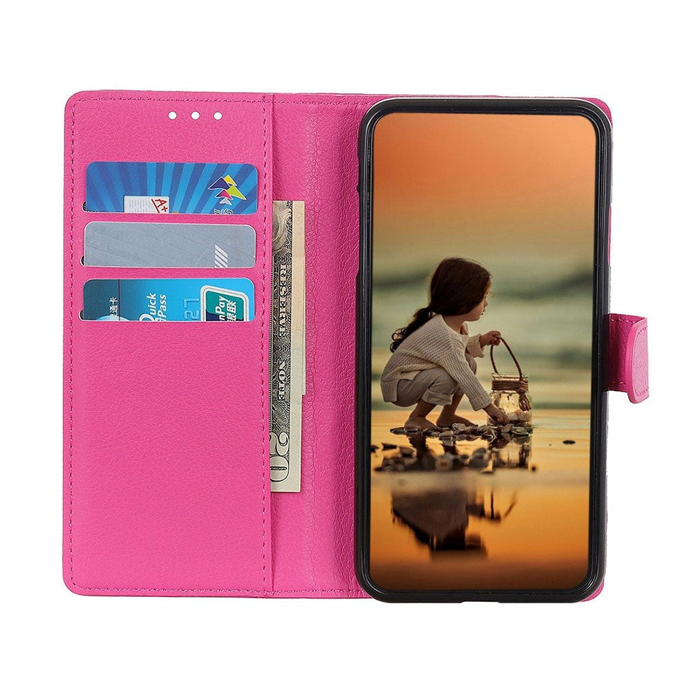 Ingenting Telefon (1) Leather Flip Cover m. Lommebok og magnetisk lukking - Rosa