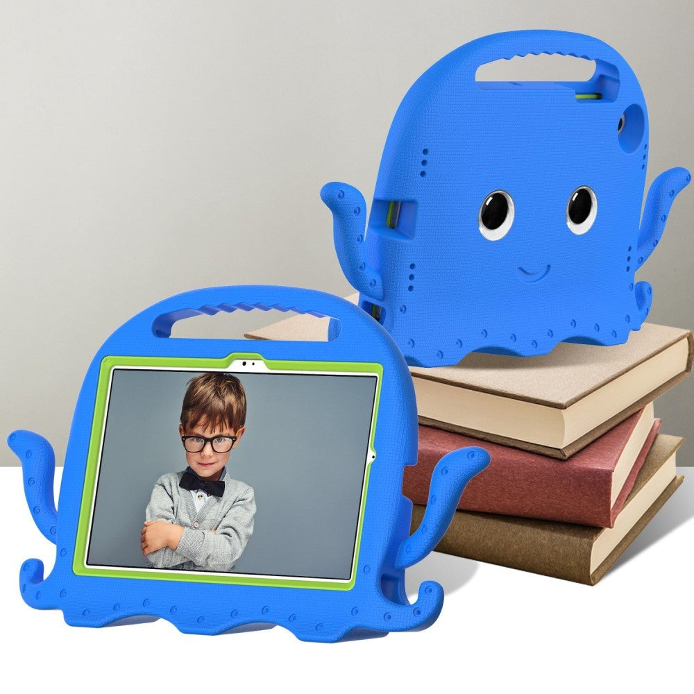 Samsung Galaxy Tab A8 10,5" (2021) barnedeksel m. stativ - blekksprut - blå
