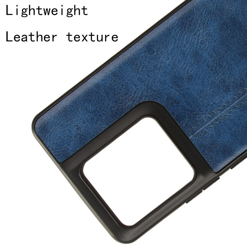 EIDERWOOD Motorola Edge 50 Pro Skinnbelagt plastbakdeksel - Blå