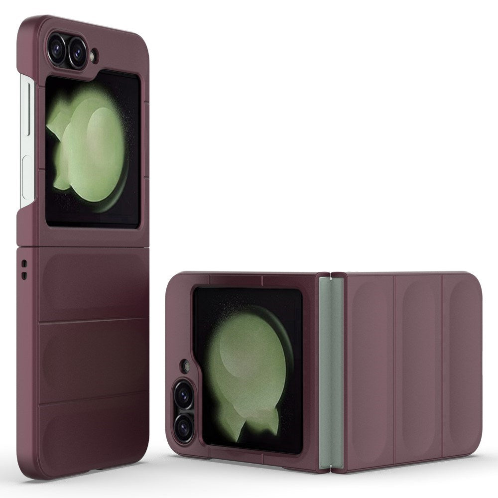 EIDERWOOD Samsung Galaxy Z Flip6 fleksibelt plastdeksel - Burgundy
