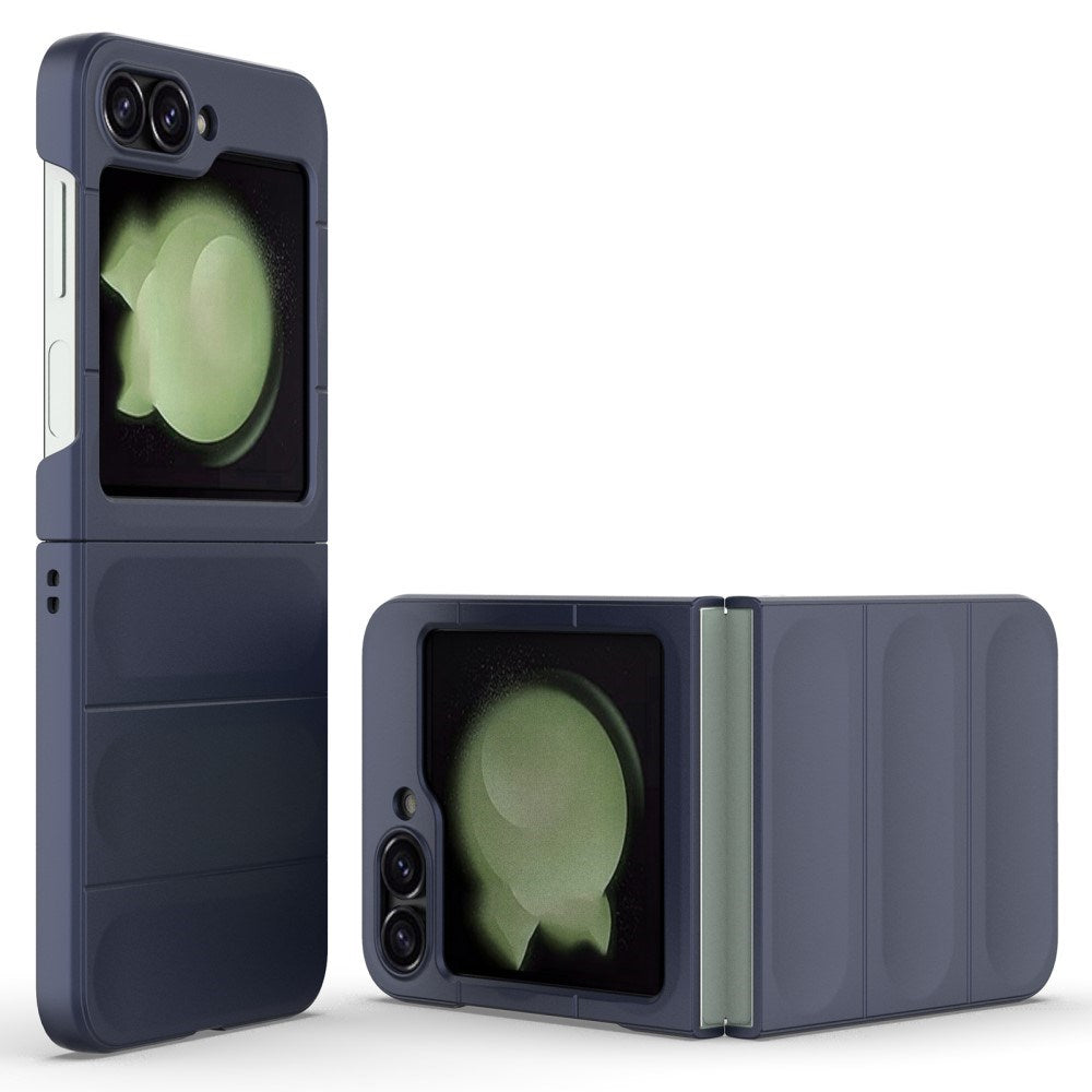 EIDERWOOD Samsung Galaxy Z Flip6 fleksibelt plastdeksel - mørkeblå