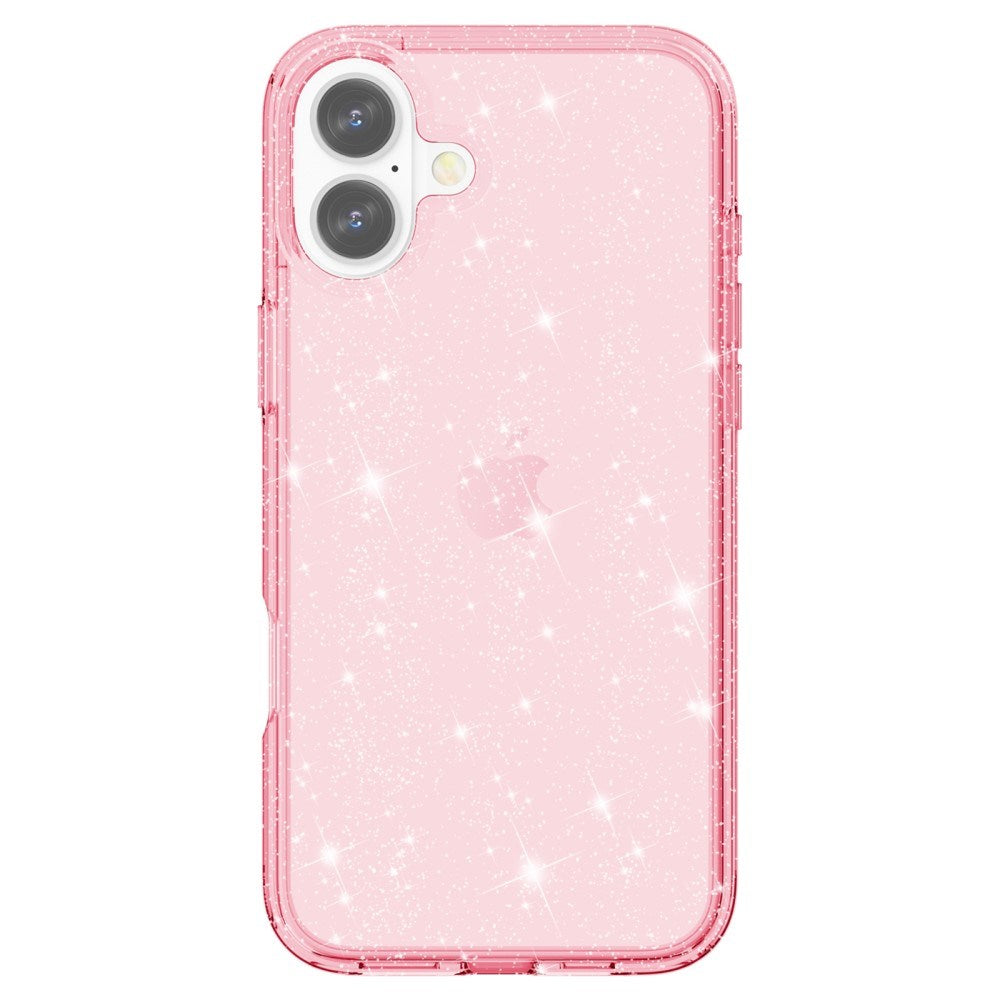 EIDERWOOD iPhone 16 Plus Hybrid Plastic Bakdeksel - Rosa Glitter