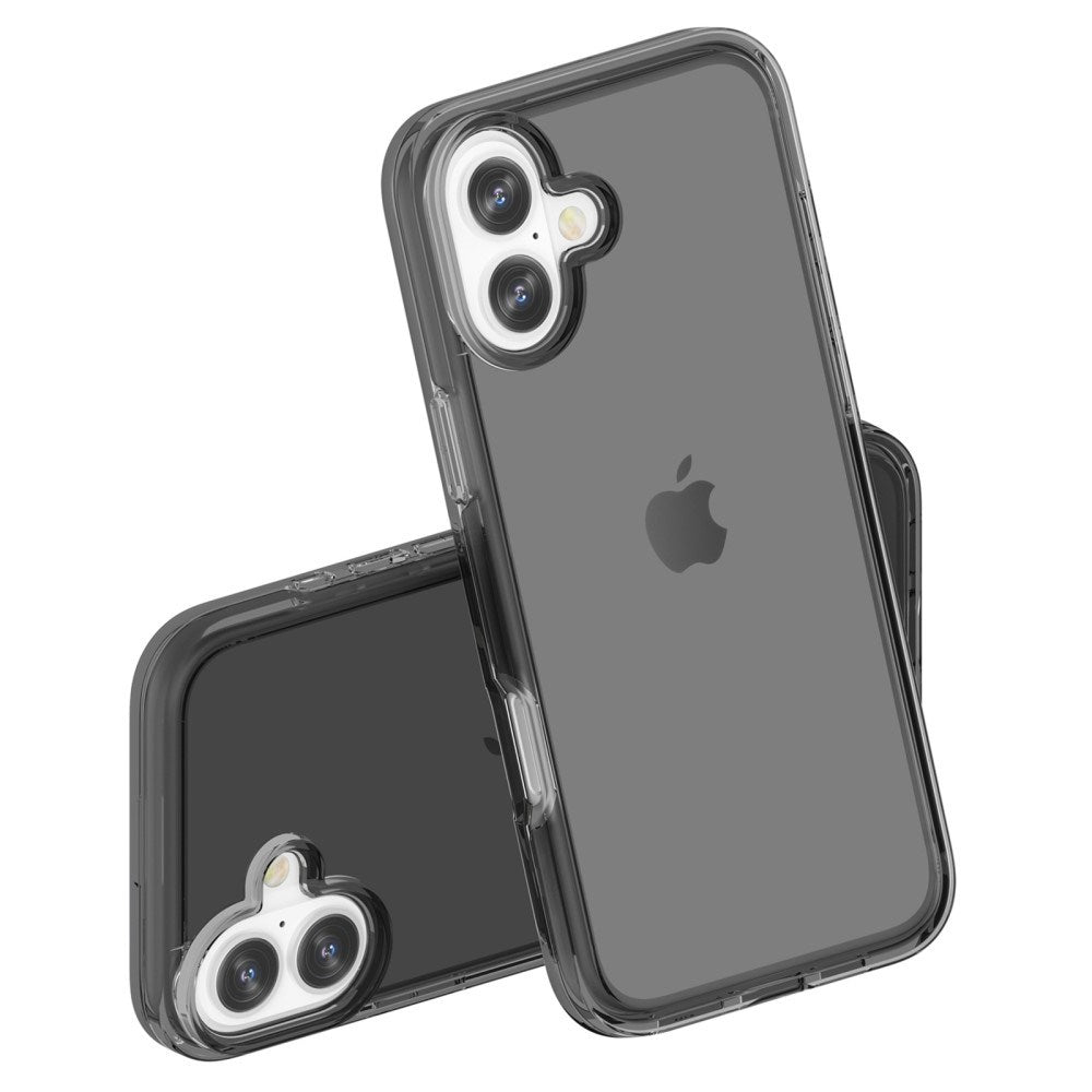 EIDERWOOD iPhone 16 Hybrid Bagside Cover - Gennemsigtig Sort