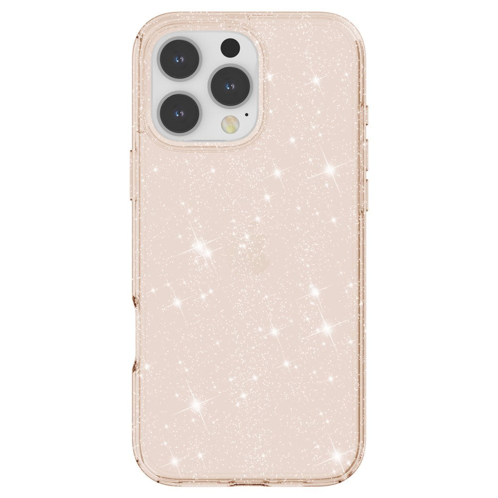 EIDERWOOD iPhone 16 Pro Max Hybrid Plastic Bakdeksel - Gull Glitter