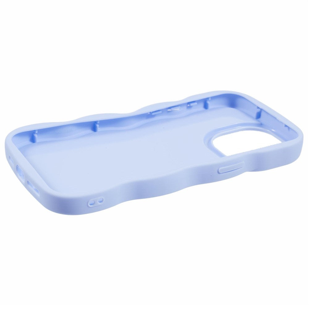 EIDERWOOD iPhone 12 Pro Max Fleksibelt Plastik Wavy Mobil Cover - Lilla