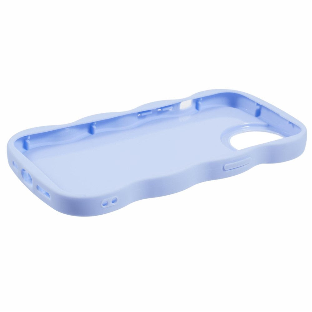 EIDERWOOD iPhone 14 Fleksibelt Plastik Wavy Mobil Cover - Lilla