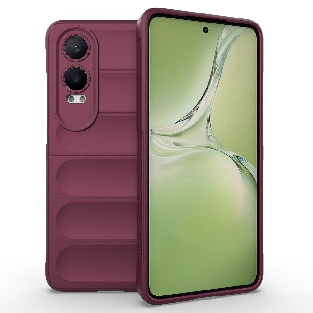 EIDERWOOD OnePlus Nord CE4 Lite (5G) fleksibelt plastbakdeksel - Burgundy