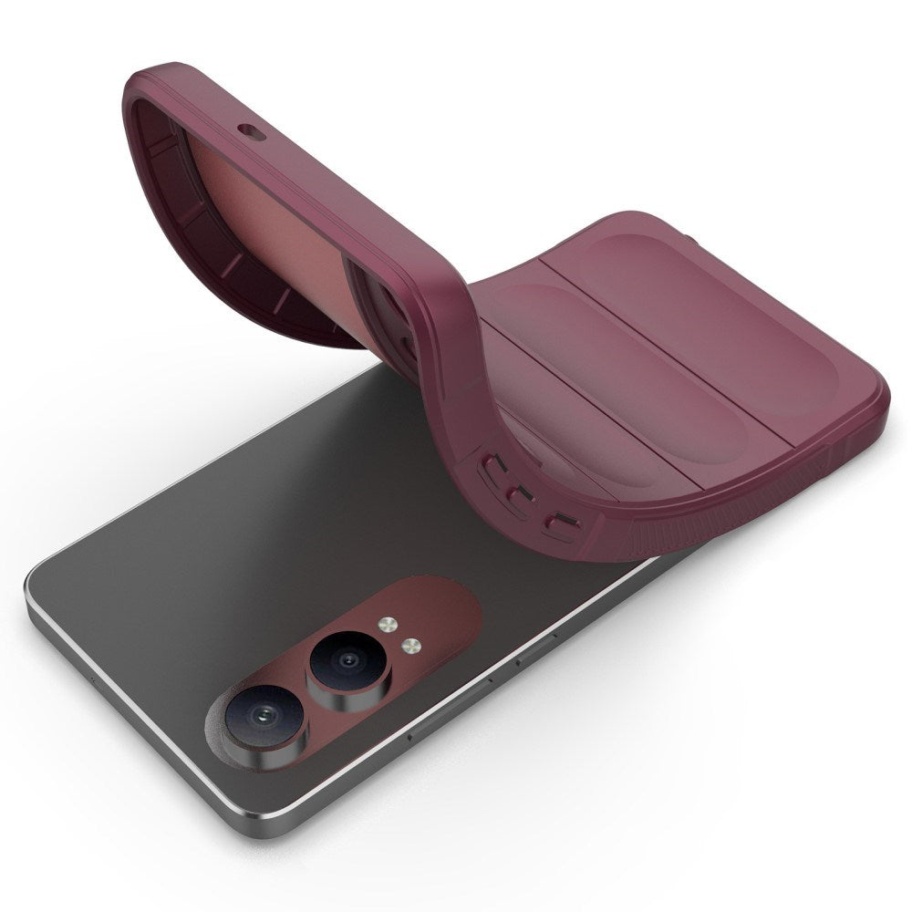 EIDERWOOD OnePlus Nord CE4 Lite (5G) fleksibelt plastbakdeksel - Burgundy