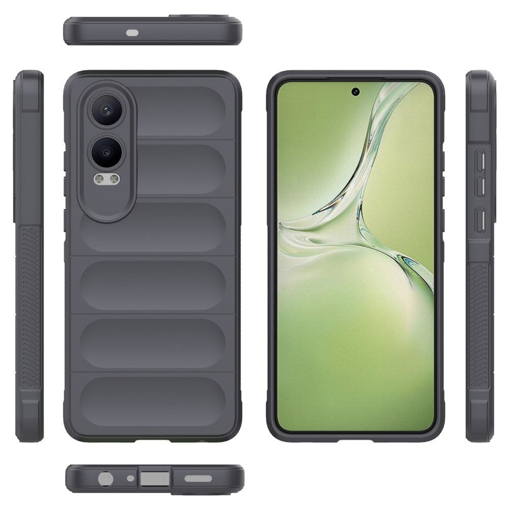 EIDERWOOD OnePlus Nord CE4 Lite (5G) fleksibelt plastbakdeksel - mørkegrå