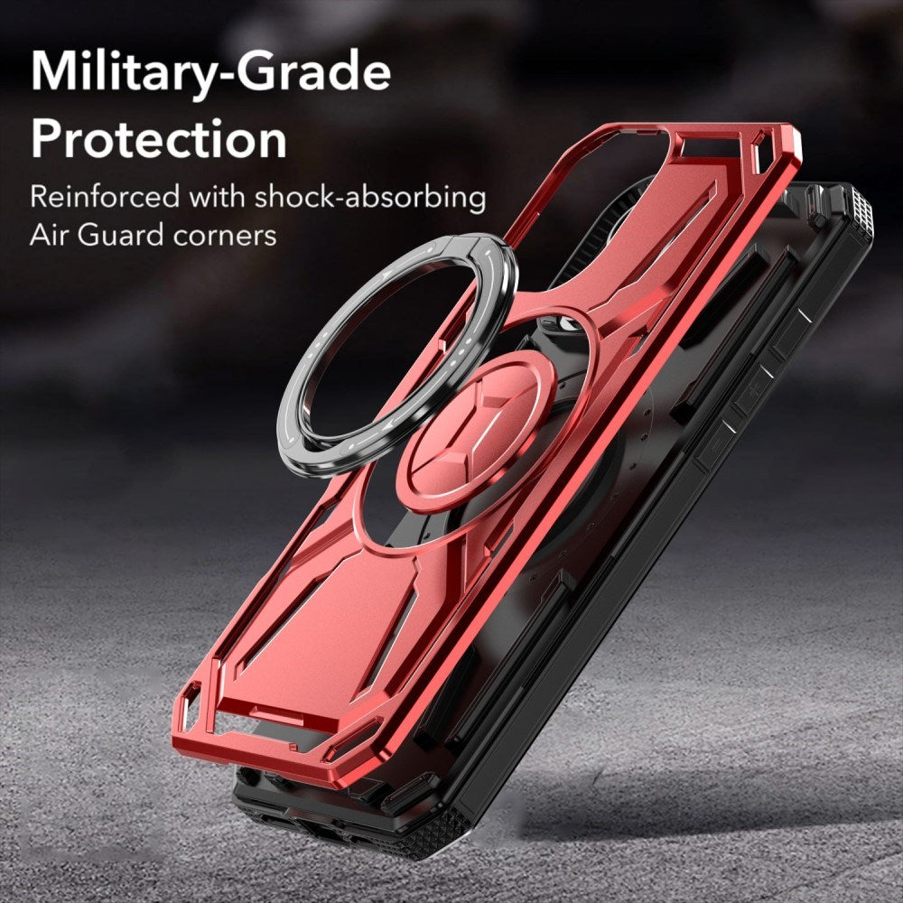 EIDERWOOD iPhone 16 Plus Craftsman Bakdeksel m. Magnetisk støtteben - MagSafe-kompatibel - Svart