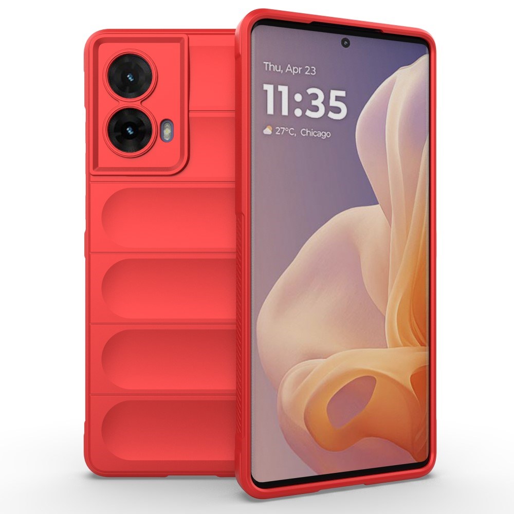 EIDERWOOD Motorola Moto G85 (5G) fleksibelt plastdeksel - rød