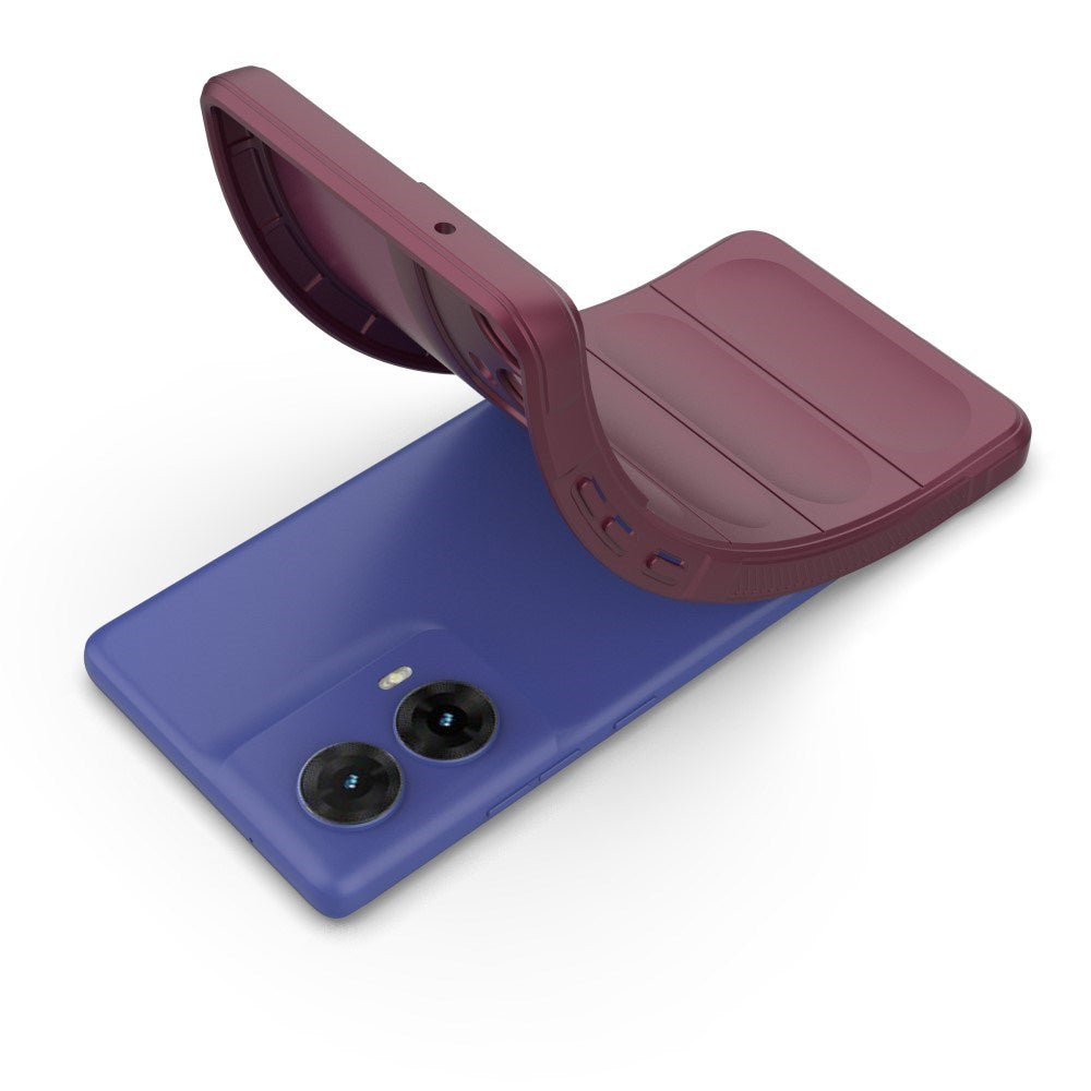 EIDERWOOD Motorola Moto G85 (5G) Fleksibelt plastdeksel - Bordeaux rød