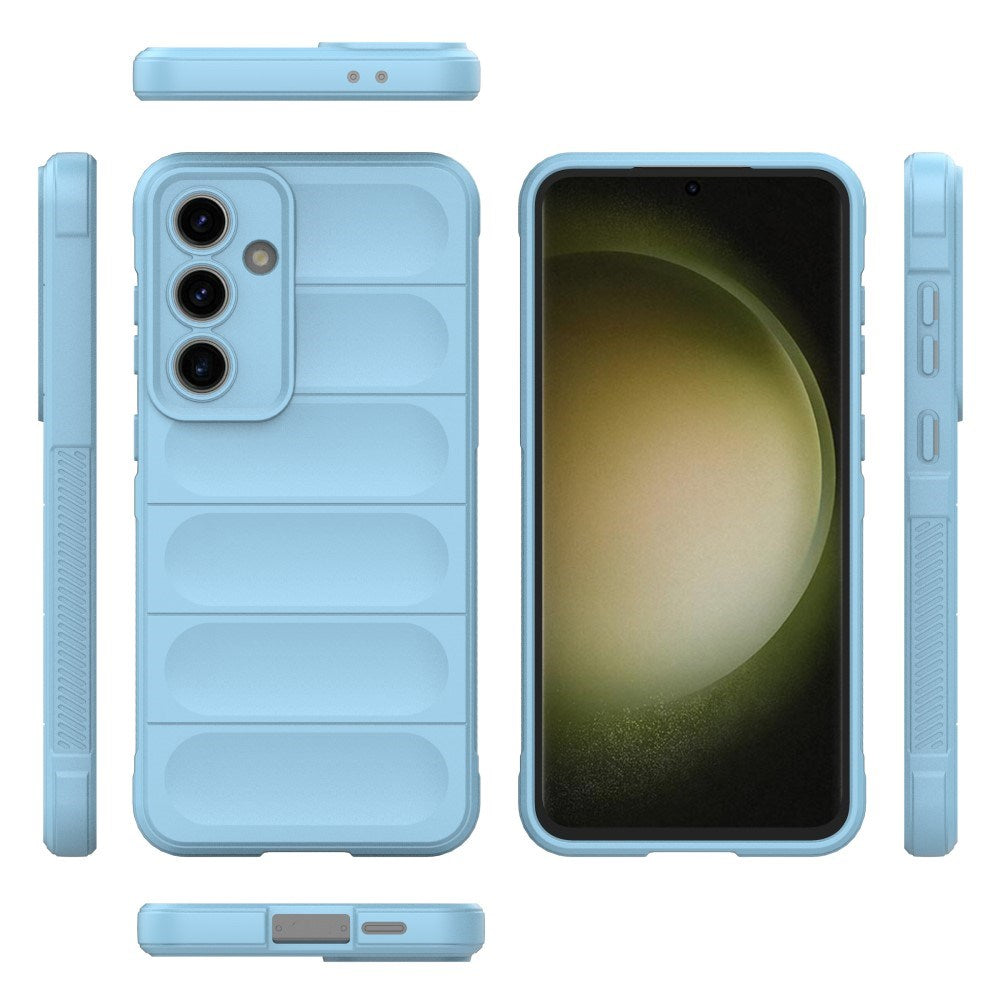 EIDERWOOD Samsung Galaxy S24 FE fleksibelt plastdeksel - blå