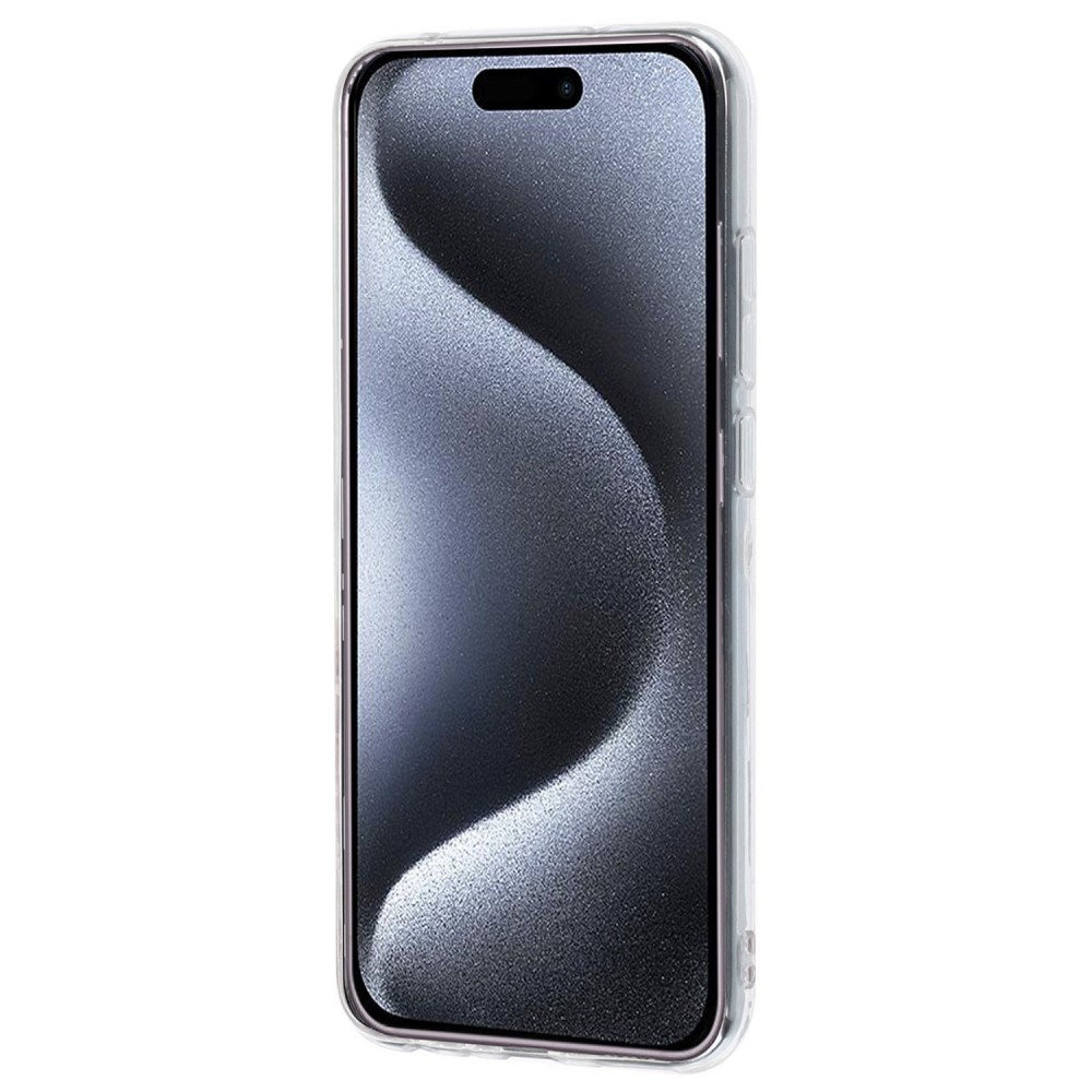 EIDERWOOD iPhone 16 Plus Fleksibelt Plastik Bagside Cover m. Marmor Design - Blå