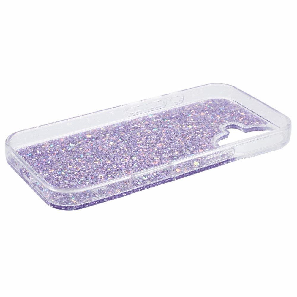EIDERWOOD iPhone 16 Glitter Bagside Cover - Lilla