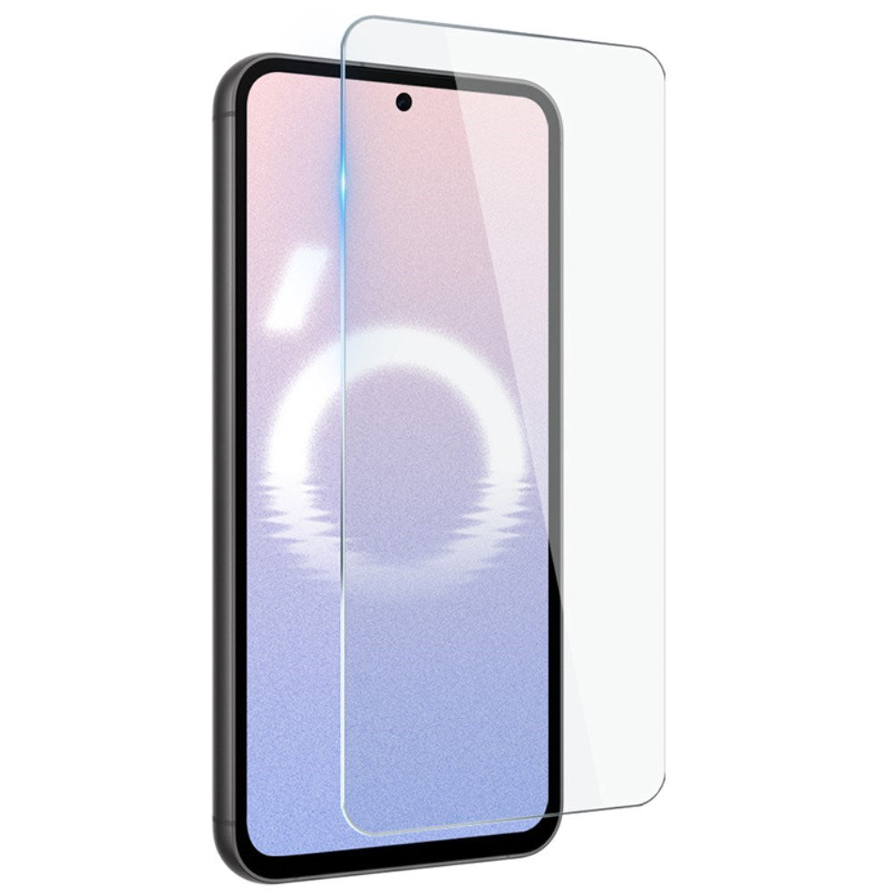 Samsung Galaxy S24 FE 2-i-1 sett herdet glass skjermbeskytter og fleksibelt plastdeksel - gjennomsiktig