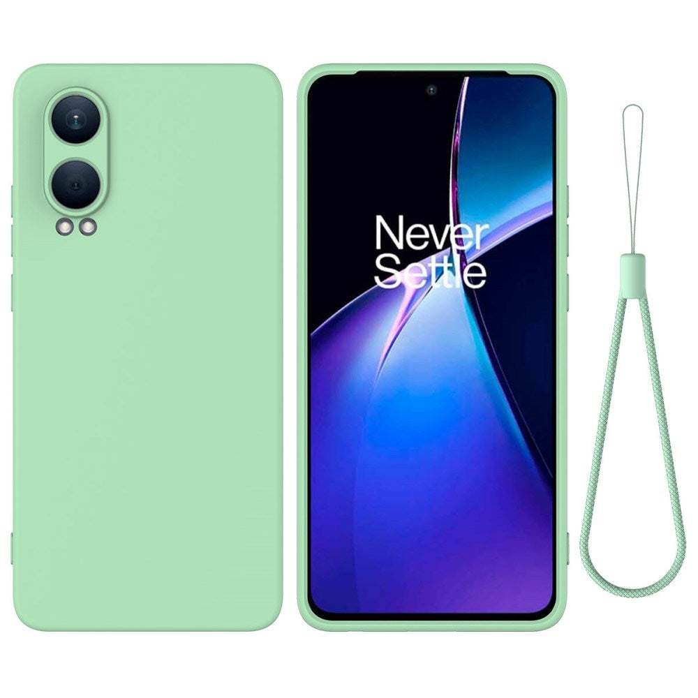 EIDERWOOD OnePlus Nord CE4 Lite (5G) Liquid Silikone Mobil Cover m. Strop - Grøn