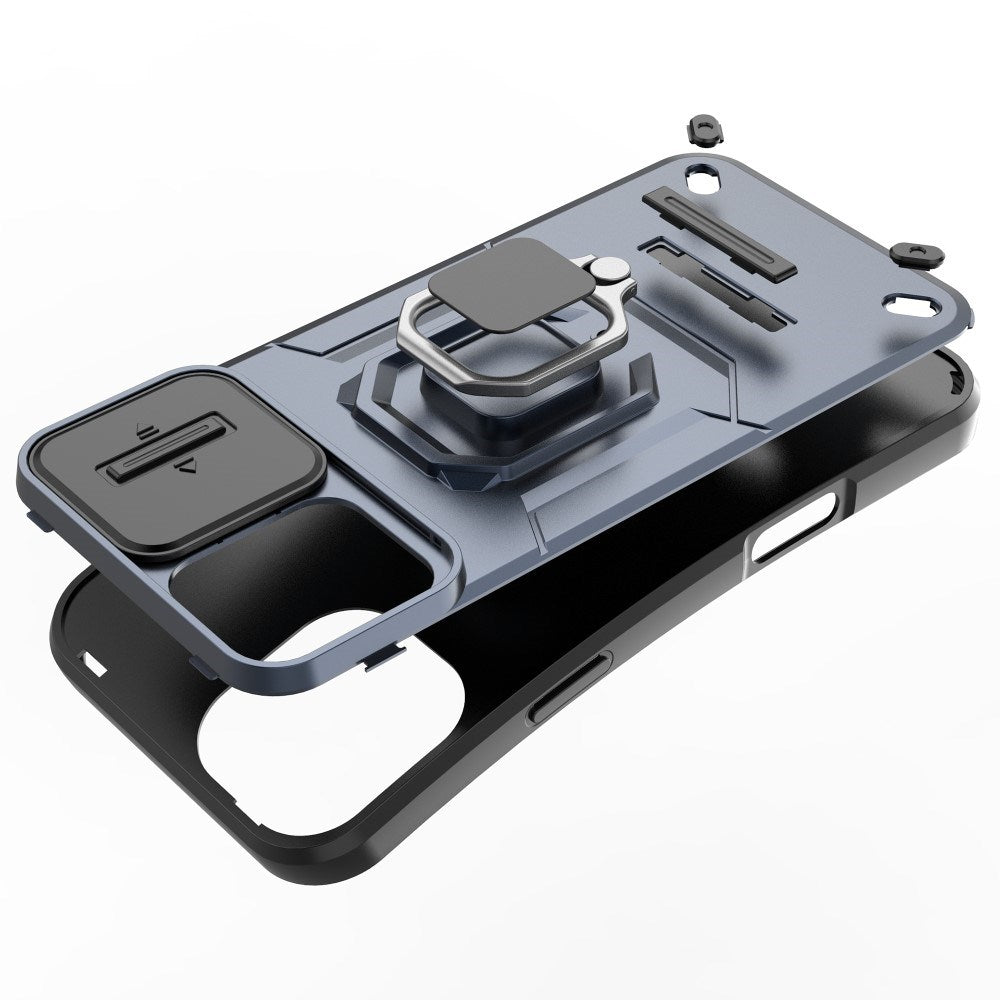 EIDERWOOD iPhone 16 Plus Craftsman Bakdeksel m. Magnetisk Kickstand & Cam Slider - Lilla