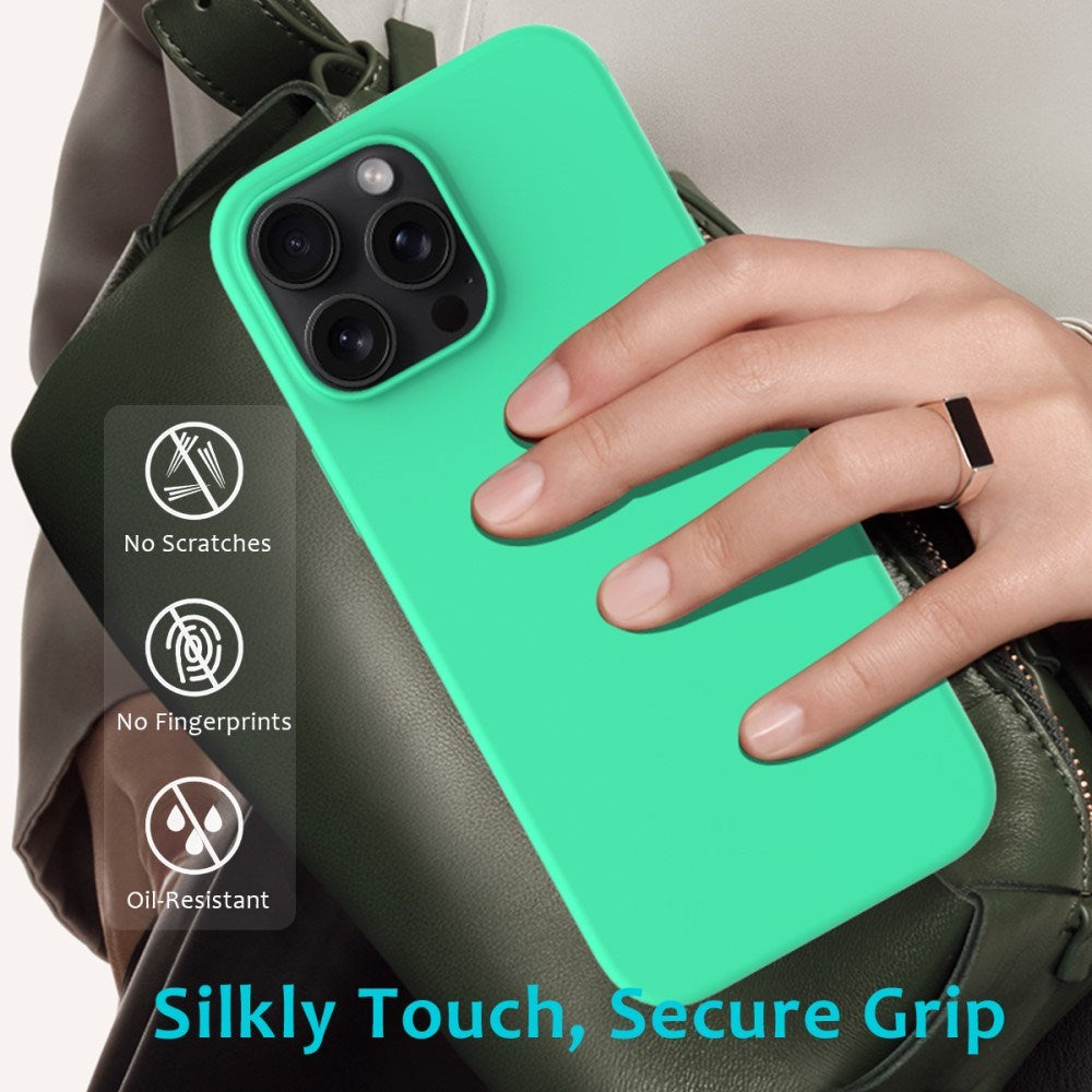 EIDERWOOD iPhone 16 Pro Max Silikone Cover - Foret Inderside - Neon Grøn