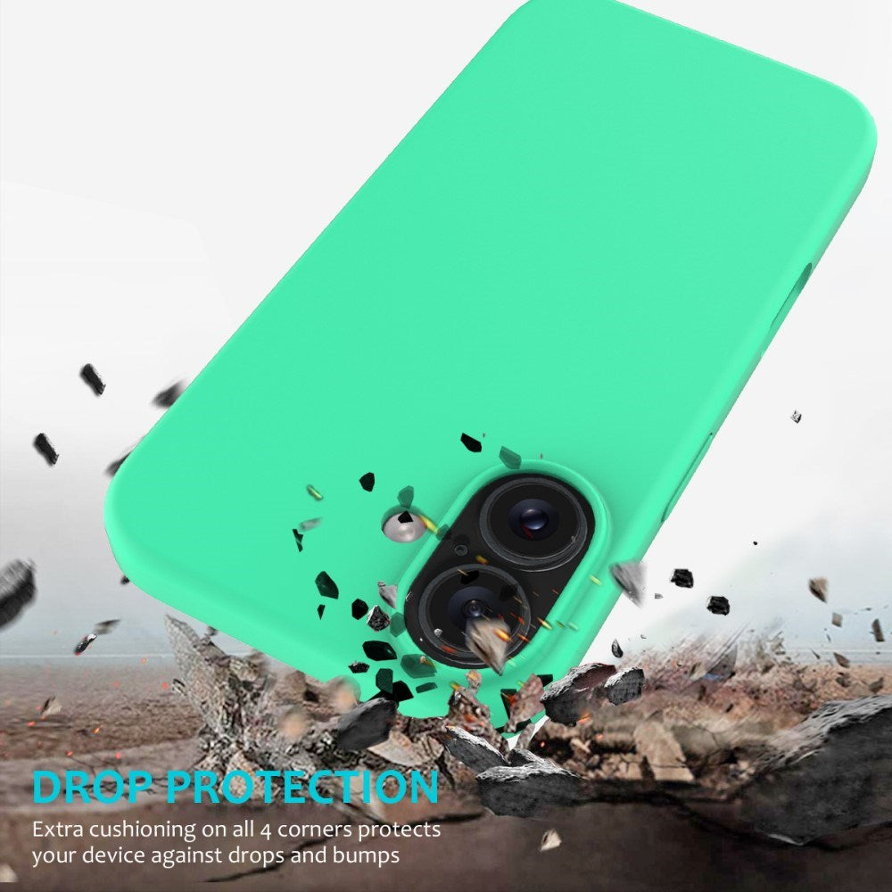 EIDERWOOD iPhone 16 Plus Silikone Cover - Foret Inderside - Neon Grøn
