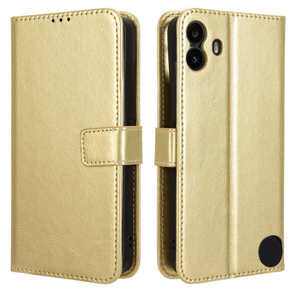 Ingenting CMF Telefon 1 - EIDERWOOD Faux Leather Flip Cover m. Stropp - Gull