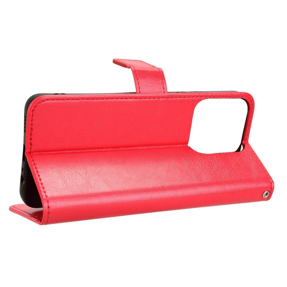 Honor 200 Smart - EIDERWOOD Faux Leather Flip Cover m. Stropp - Rød