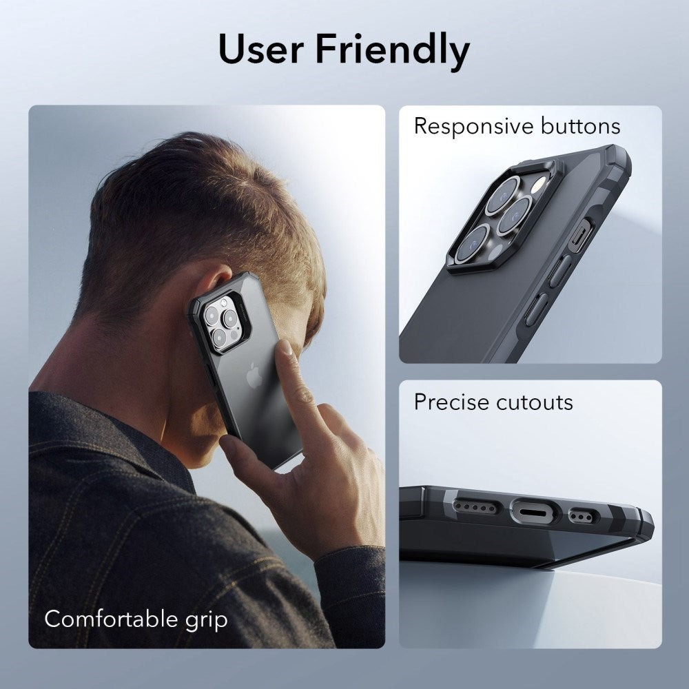 iPhone 13 Pro Bakdeksel ESR Air Armor Clear Hard Deksel - Gjennomsiktig / Svart