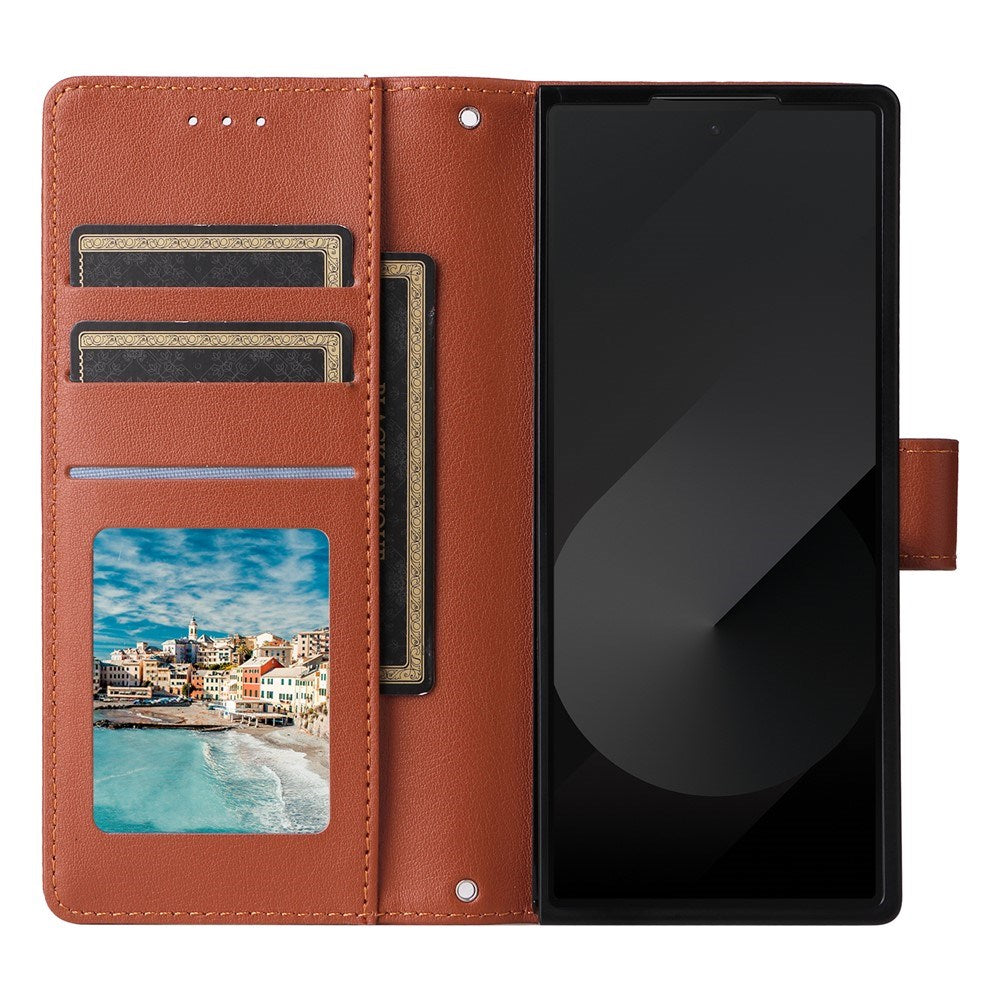 Samsung Galaxy Z Fold6 - EIDERWOOD Kunstlæder Flip Cover - Brun