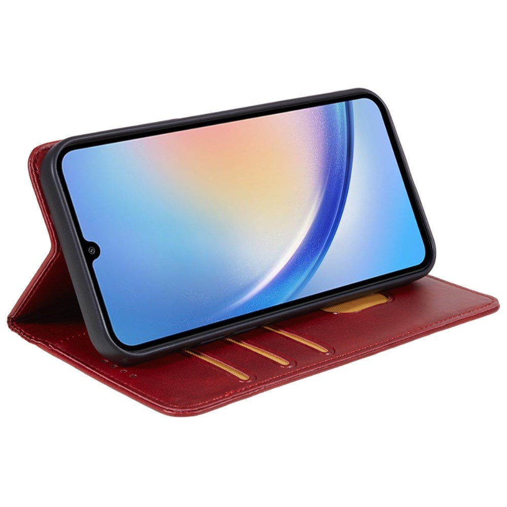 EIDERWOOD Samsung Galaxy A16 (4G/5G) Flip-deksel m. Lommebok - Kunstskinn - Rød