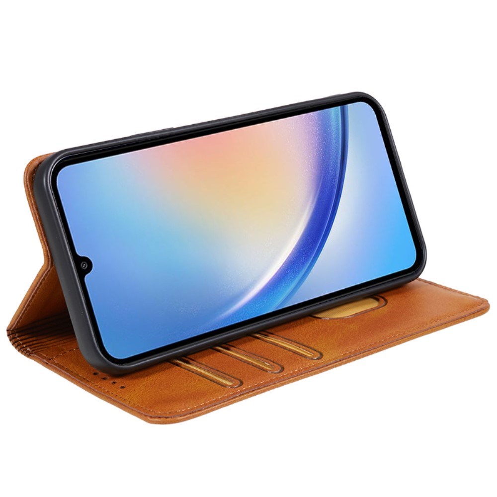 EIDERWOOD Samsung Galaxy A16 (4G/5G) Flip-deksel m. Lommebok - Kunstskinn - Lysebrun