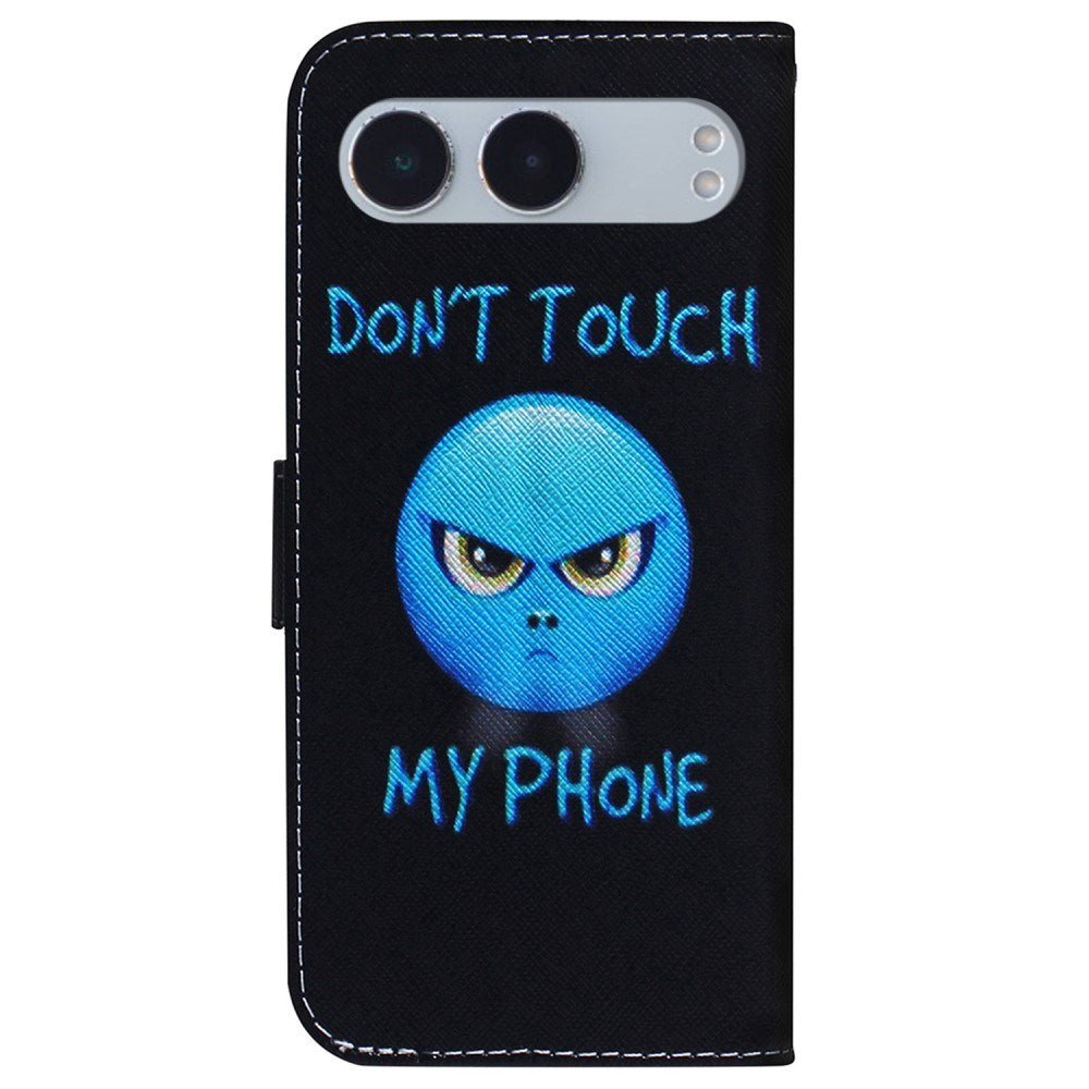 EIDERWOOD OnePlus Nord 4 (5G) Læder Flip Cover m. Pung & Print - "Don't Touch My Phone"