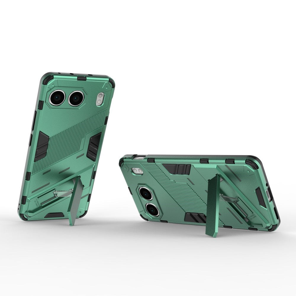 EIDERWOOD OnePlus Nord 4 (5G) Hybrid Håndværker Bagside Cover m. Kickstand - Grøn