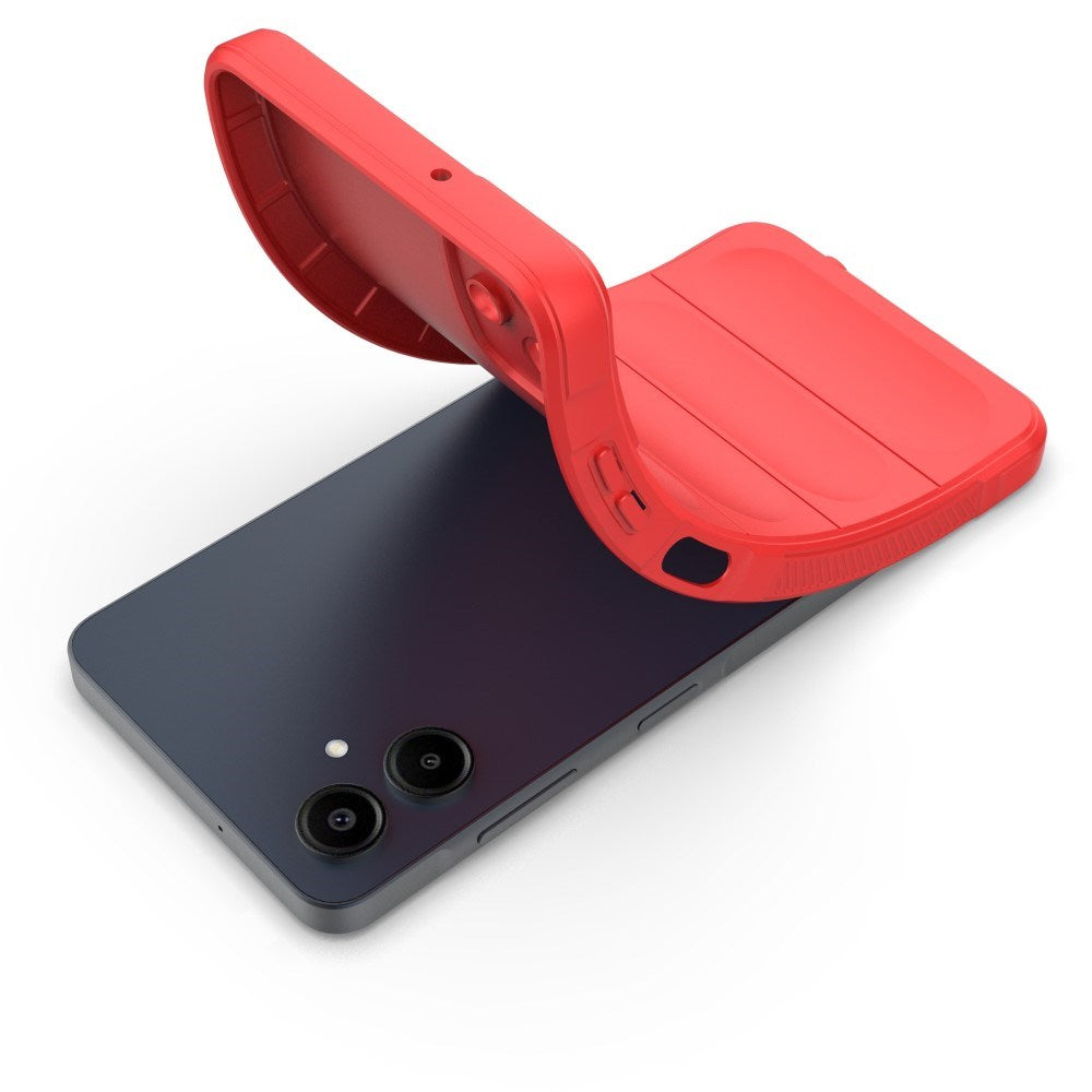 EIDERWOOD Samsung Galaxy A06 Fleksibelt Plastik Bagside Cover - Rød