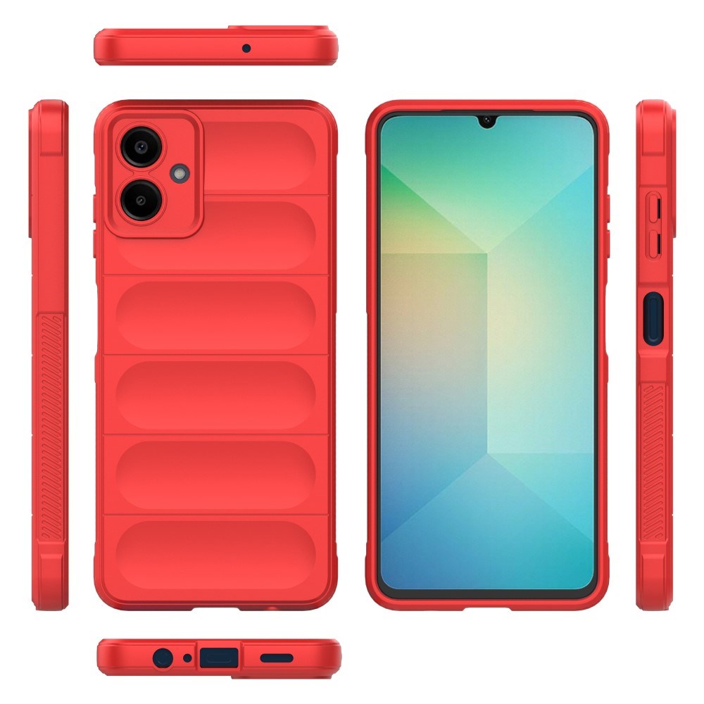 EIDERWOOD Samsung Galaxy A06 Fleksibelt Plastik Bagside Cover - Rød