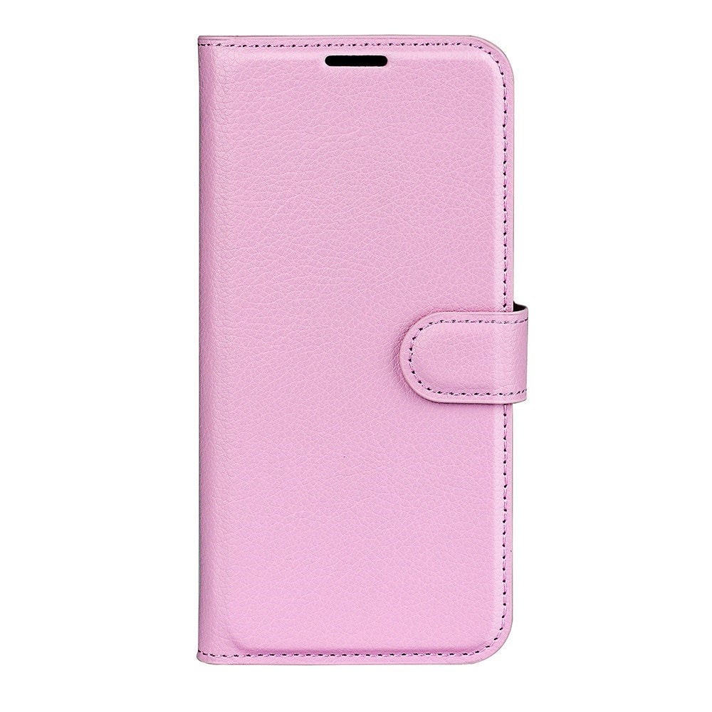 EIDERWOOD Xiaomi 14T Litchi Leather Flip Cover m. Lommebok - Rosa