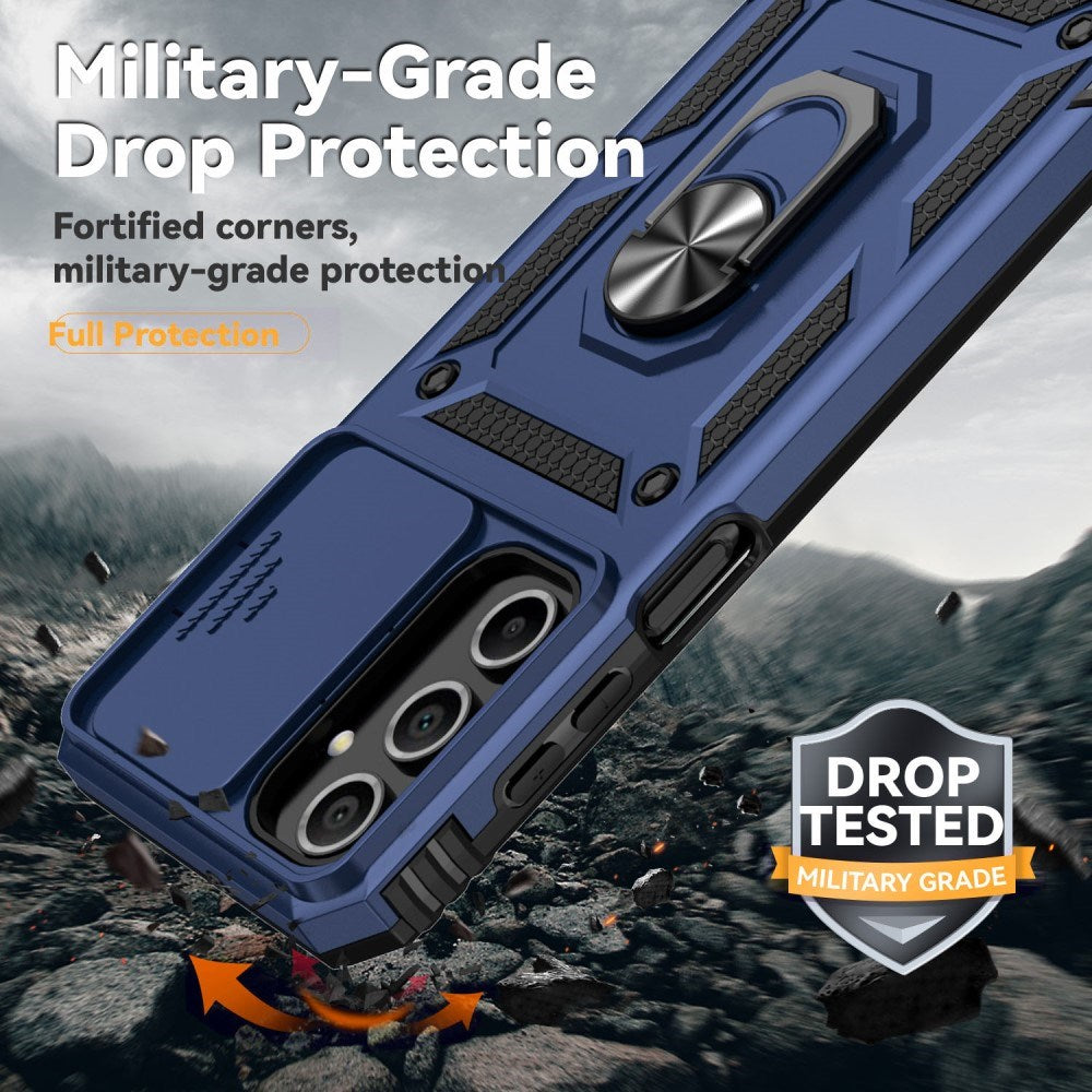 EIDERWOOD Samsung Galaxy A16 (4G/5G) Craftsman Bakdeksel m. Magnetisk Kickstand & Cam Slider - Blå