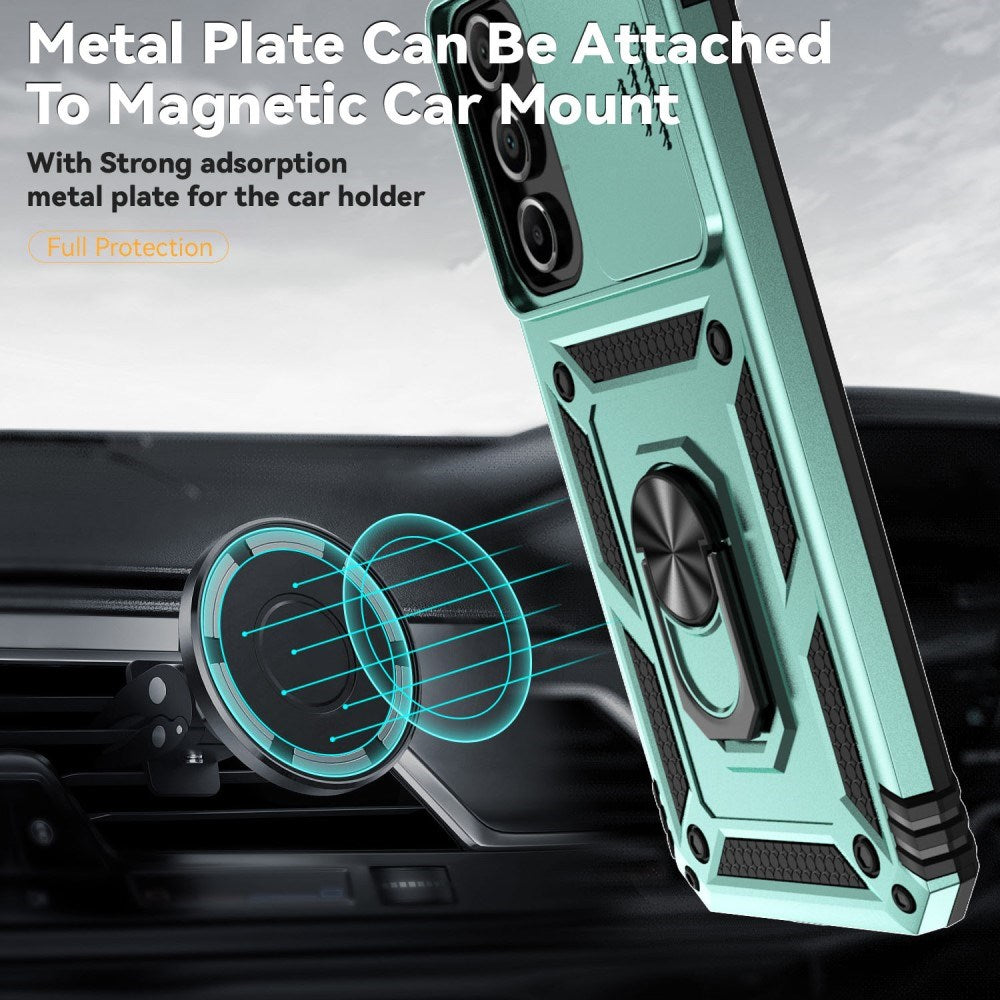 EIDERWOOD Samsung Galaxy A16 (4G/5G) Craftsman Bakdeksel m. Magnetisk Kickstand & Cam Slider - Turkis