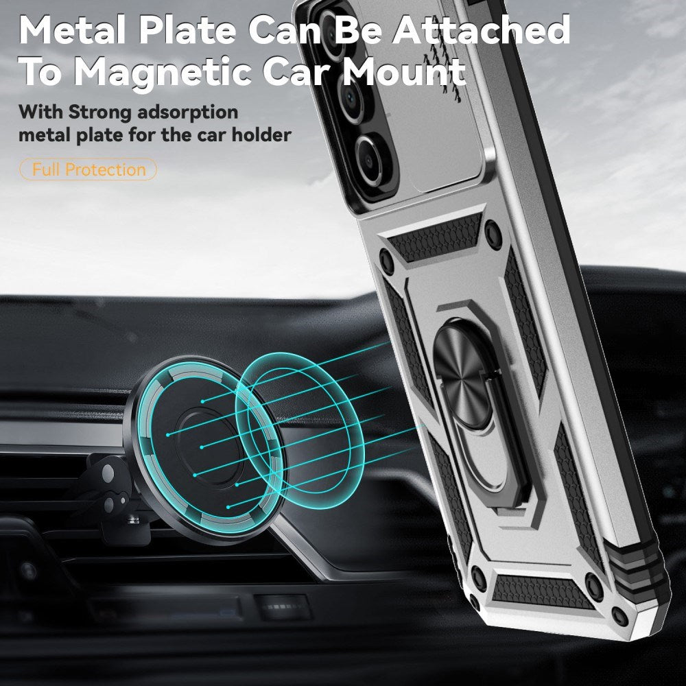 EIDERWOOD Samsung Galaxy A16 (4G/5G) Craftsman Bakdeksel m. Magnetisk Kickstand & Cam Slider - Sølv