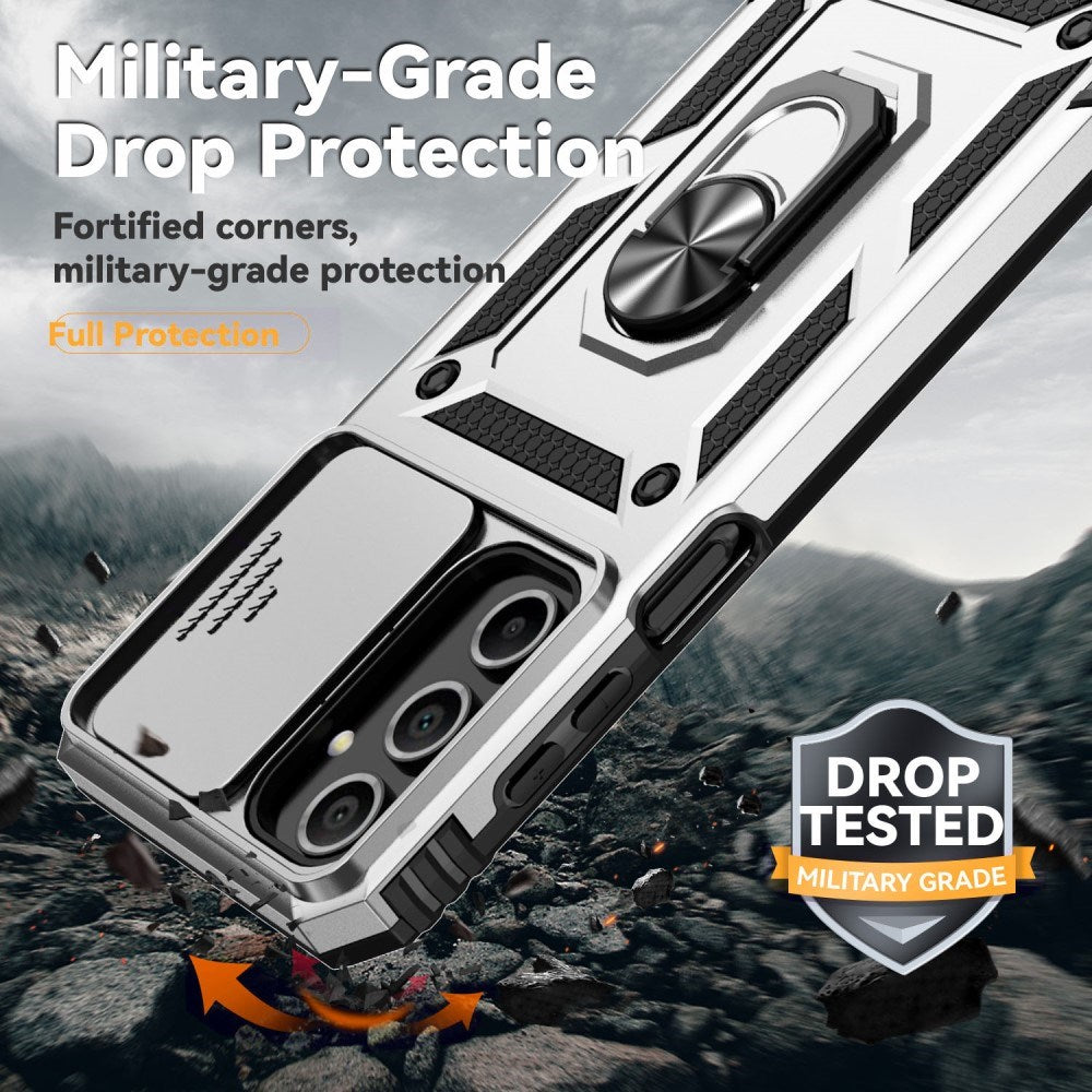 EIDERWOOD Samsung Galaxy A16 (4G/5G) Craftsman Bakdeksel m. Magnetisk Kickstand & Cam Slider - Sølv