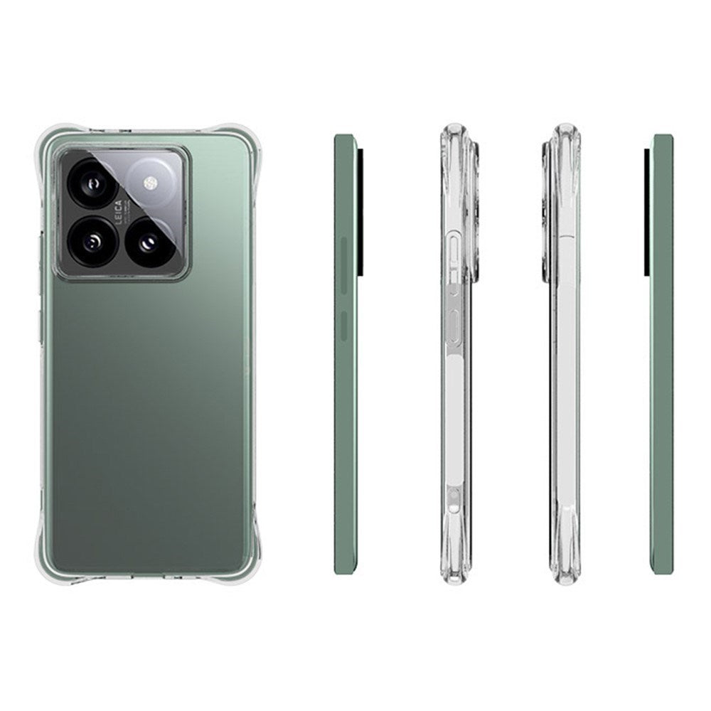 EIDERWOOD Xiaomi 14T Pro fleksibelt sklisikkert plastbakdeksel - Gjennomsiktig
