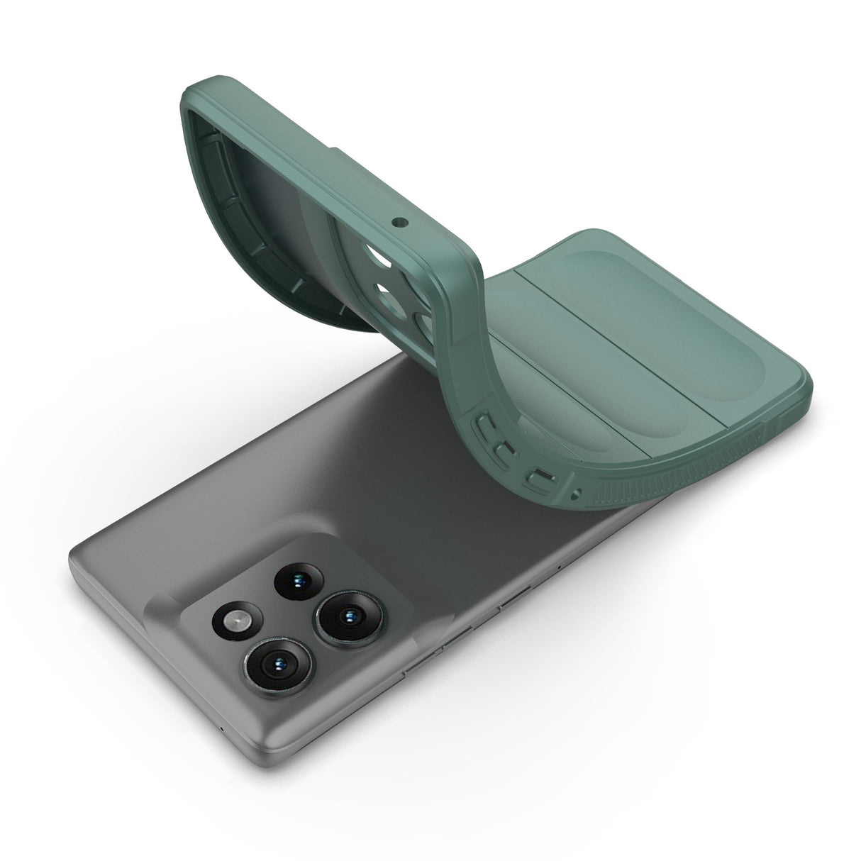 Robust deksel for Motorola Edge 50 5G - Sklisikkert anti-sjokk beskyttelsesdeksel - Grønn