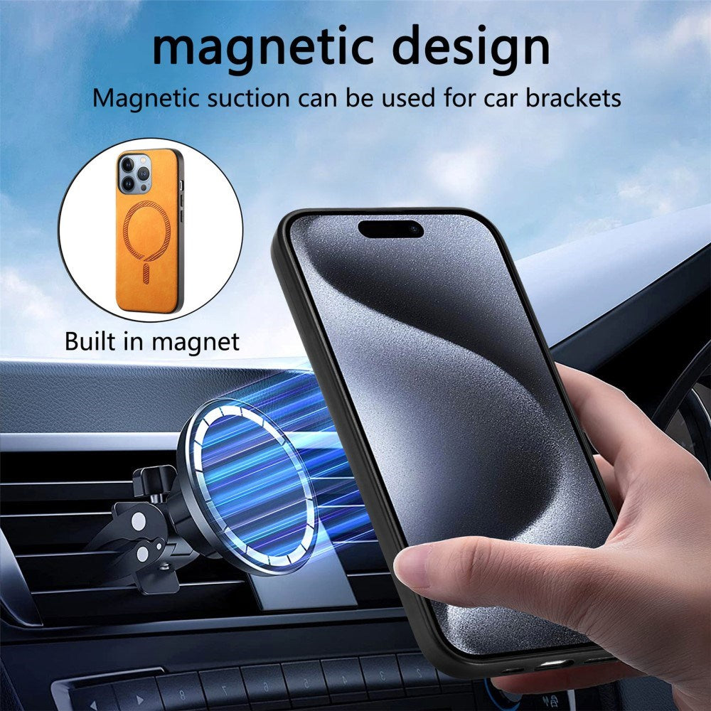 iPhone 16 Pro Max Skinnbelagt plastbakdeksel - MagSafe-kompatibel - Grønn