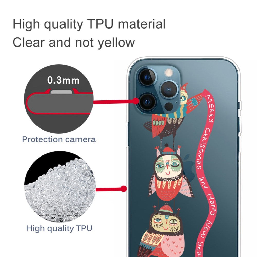 EIDERWOOD iPhone 16 Pro Max Fleksibelt plastdeksel Juledeksel - God jul - Julugler