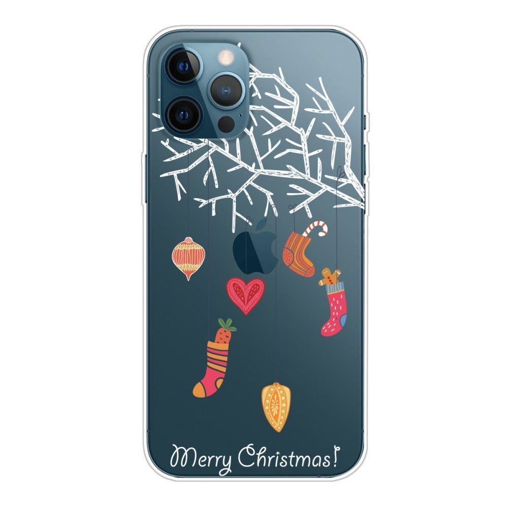 EIDERWOOD iPhone 16 Pro Max fleksibelt plastbakdeksel Juledeksel - God jul - julesokker