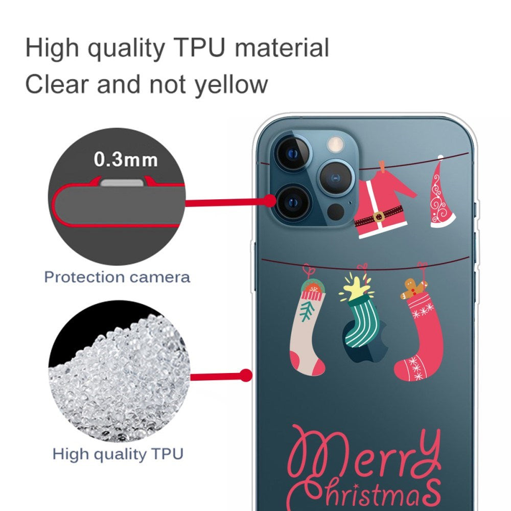 EIDERWOOD iPhone 16 Pro Max Fleksibelt Juledeksel bak i plast - God Jul - Juleklær