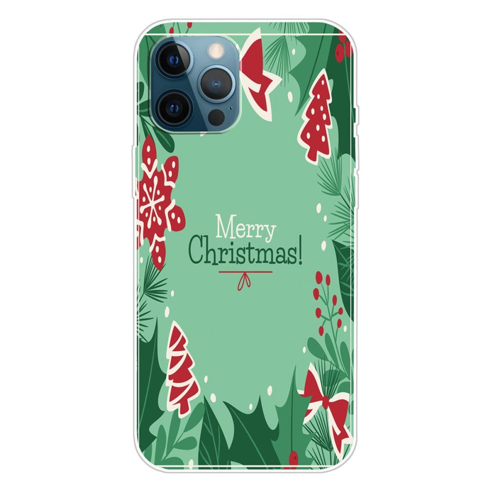 EIDERWOOD iPhone 16 Pro fleksibelt plastbakdeksel Juledeksel - God jul - Juleelementer