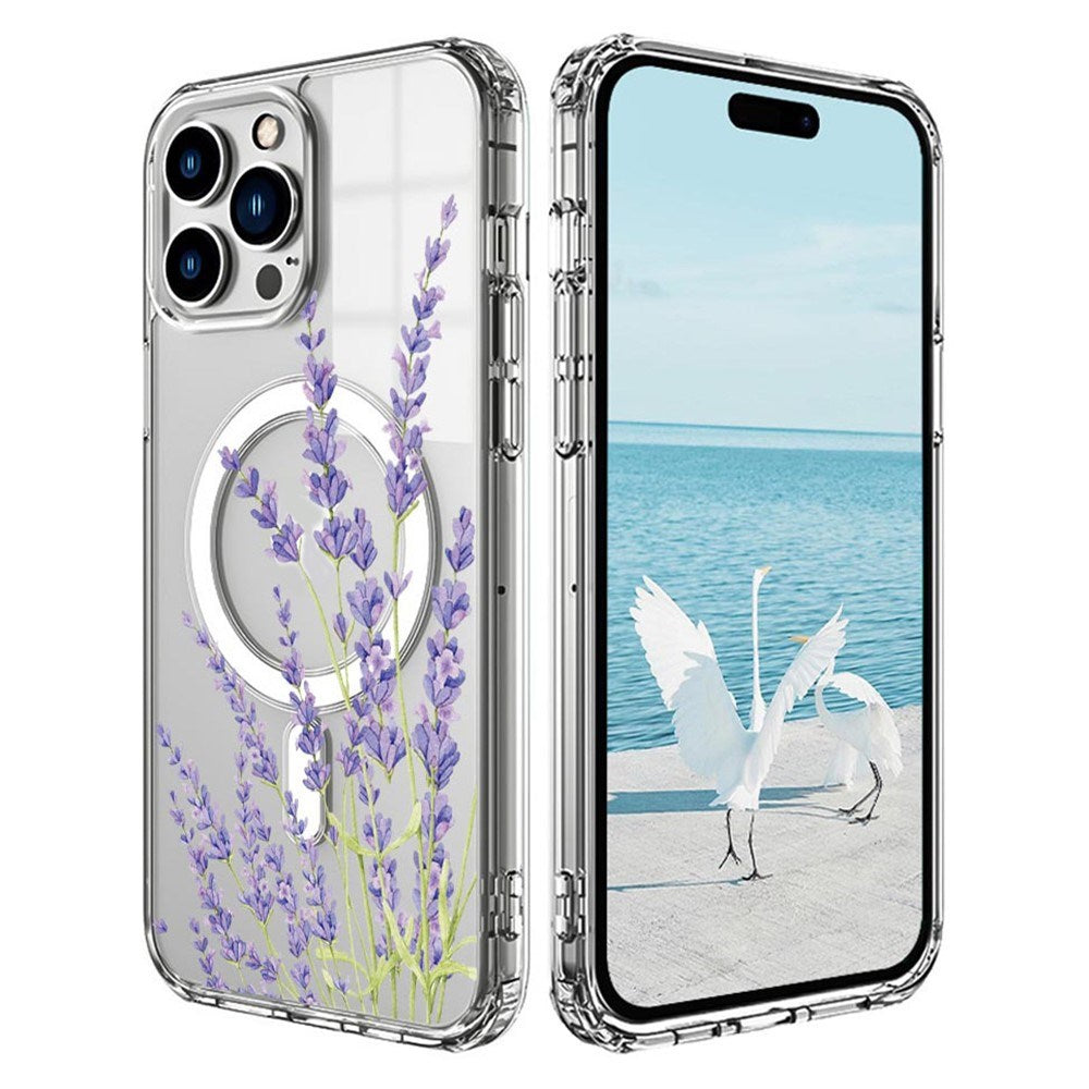iPhone 16 Pro - EIDERWOOD Hybrid Plastik Cover - MagSafe Kompatibel - Lavendel Blomster