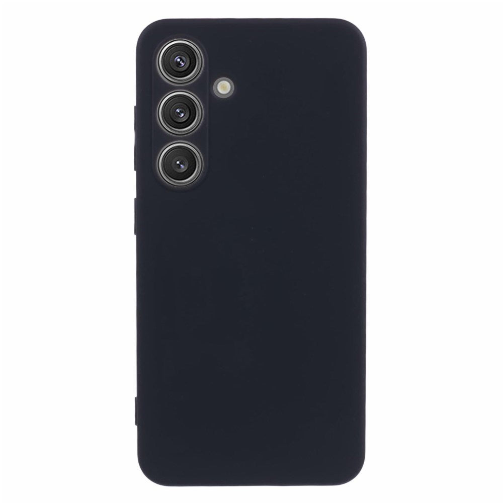 Blødt Plast Cover Samsung Galaxy A16 – Ridsefast Beskyttelse med Fiberforing - Sort