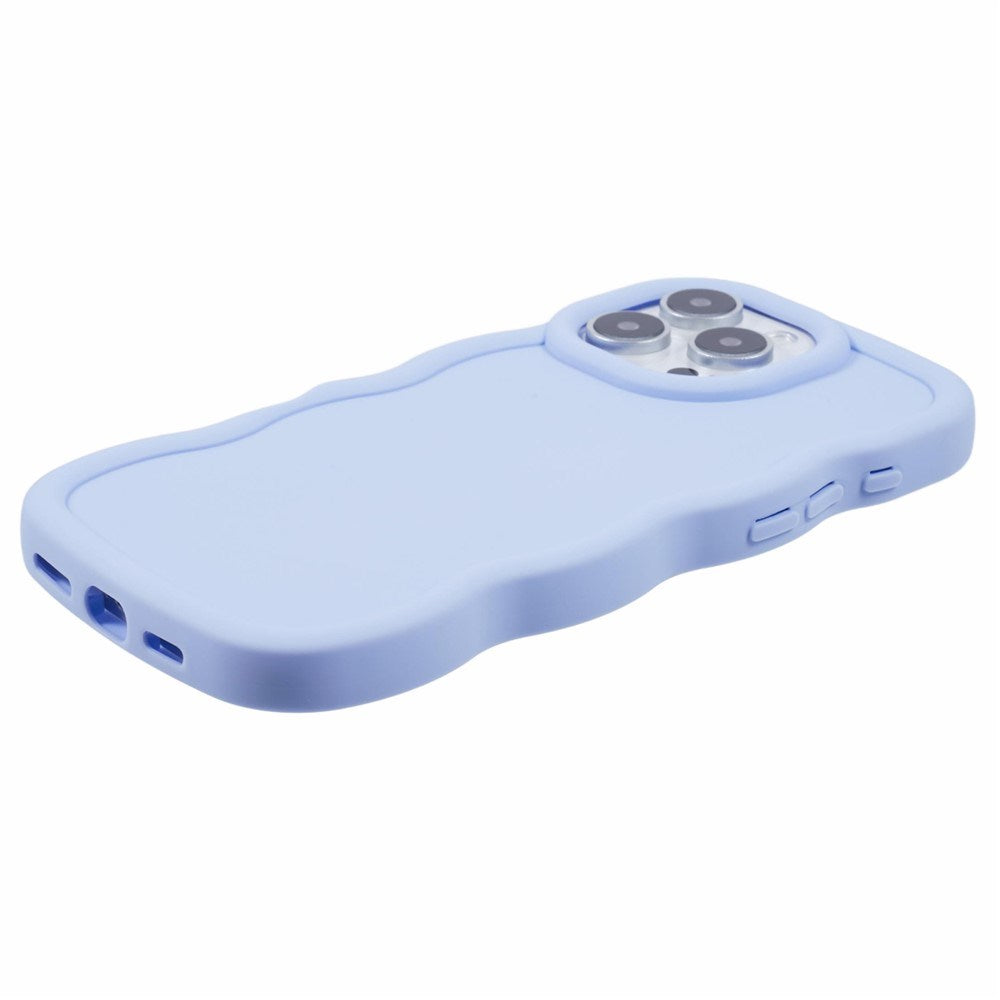 EIDERWOOD iPhone 16 Pro Fleksibelt Plastik Wavy Mobil Cover - Lilla