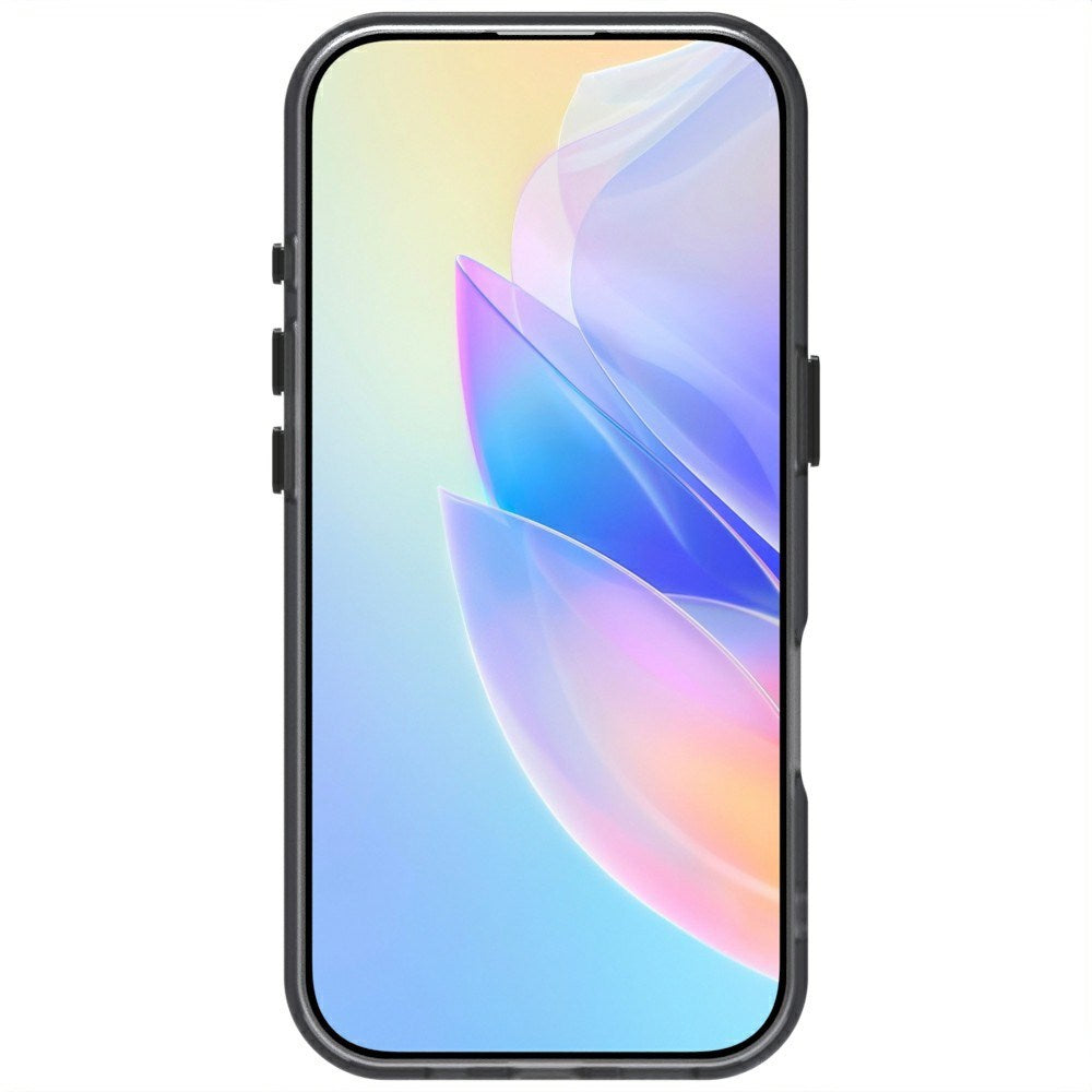 EIDERWOOD iPhone 16 Pro Max Hybrid Plastic Mobildeksel - MagSafe-kompatibel - Gjennomsiktig / Svart